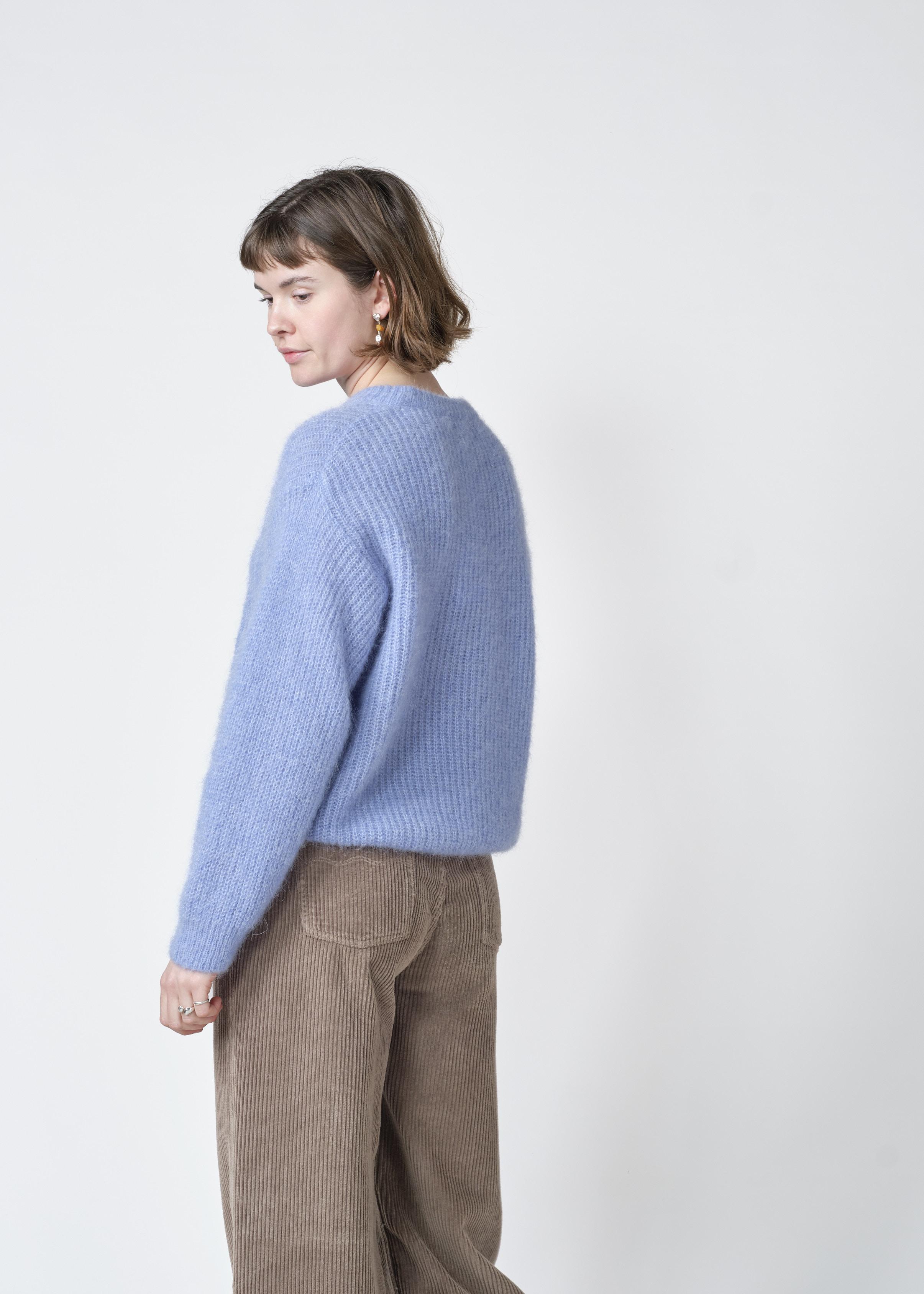 Klitmøller Willow Knit Light Blue Damen Alpaka Strickpullover hellblau